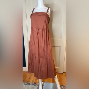 Joie Linen Blend Midi Sundress, Sz 16